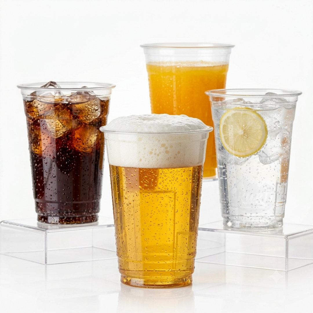 Bierbecher Einweg 400ml Transparent PP Bruchsicher – 100/400/800 Stück | Pint Standard Festival Veranstaltung Terrasse