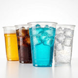 Bierbecher Plastik 500ml – 100/400/800 Stück | Einwegbecher Transparent PP Festival Veranstaltung | Großes Pint Bruchsicher Stapelbar