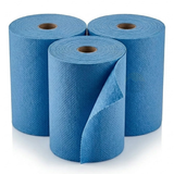 KURTT Putztuchrollen Blau 2-lagig Zellstoff 1.000 Blatt – 2 Rollen