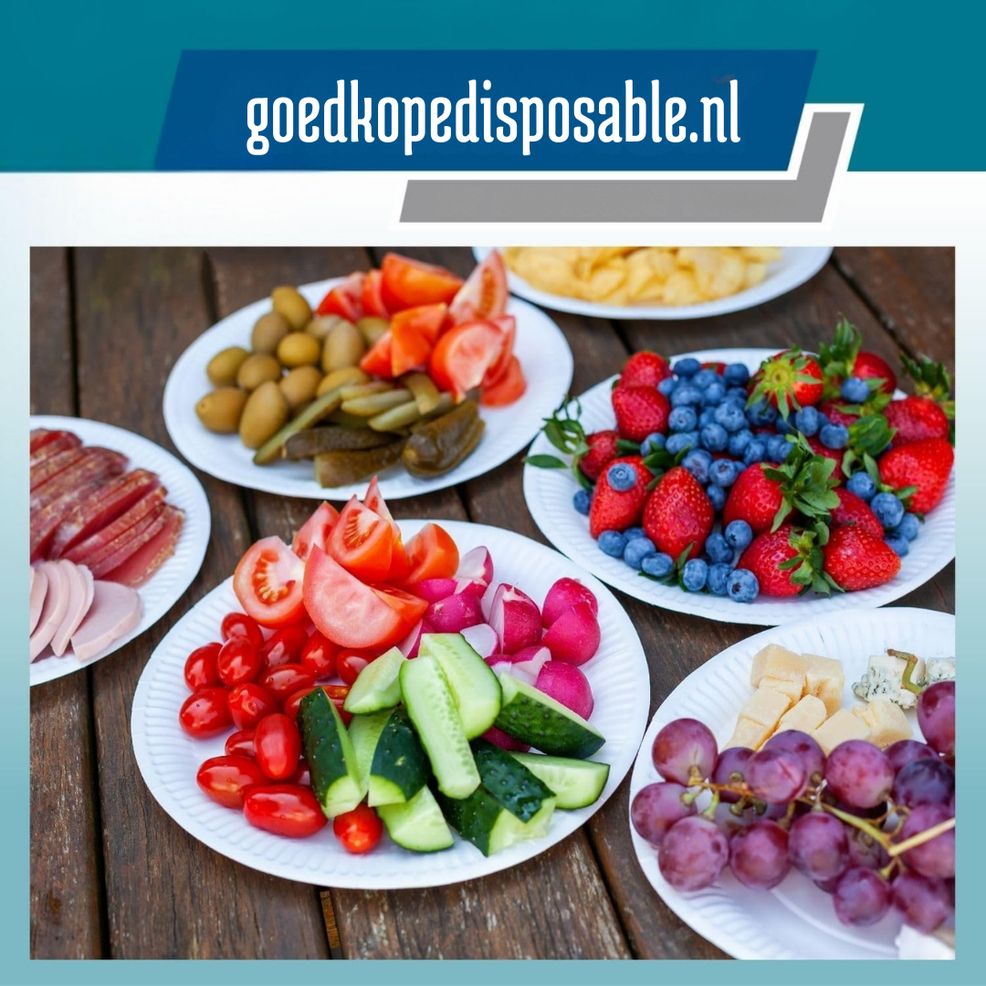 Extra Grosse Pappteller Weiß 28cm – Einweg Catering | 100 Stück