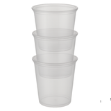 Kunststoffbecher 1000ml mit Transparent Deckel PP Wiederverwendbar – 100 Stück | Mikrowelle Gefrierschrank BPA-frei