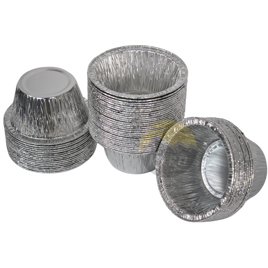 Muffinförmchen Aluminium 120ml Ø8,5cm – 100 Stück | Ofen Airfryer Backen