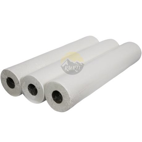 KURTT Ärztekrepp Liegenpapier 2-lagig Zellstoff 59cm x 50m Perforiert – 1 bis 12 Rollen | Untersuchungsliege Physiotherapie