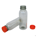 rPET-Flaschen 250ml Deckel Orange – Saftflaschen Smoothie | 40 Stück