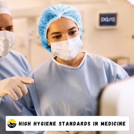 Einweg-Haarnetz Vliesstoff Polypropylen Blau – 100 Stück | Küche HACCP Zahnarzt Medizin