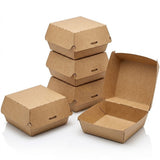 Hamburger-Box GROß aus Kraftpapier - 100 Stück