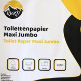 Toilettenpapier Maxi Jumbo 2-lagig Zellstoff 380m – 6 Rollen | Spender Sanitär Professionell ECO