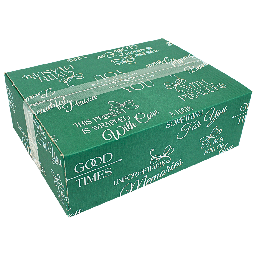 2X Weihnachtsschachtel 39x29x12.6cm - doppelte Weihnachtsgeschenkboxen aus Wellpappe - hochwertige Geschenkboxen