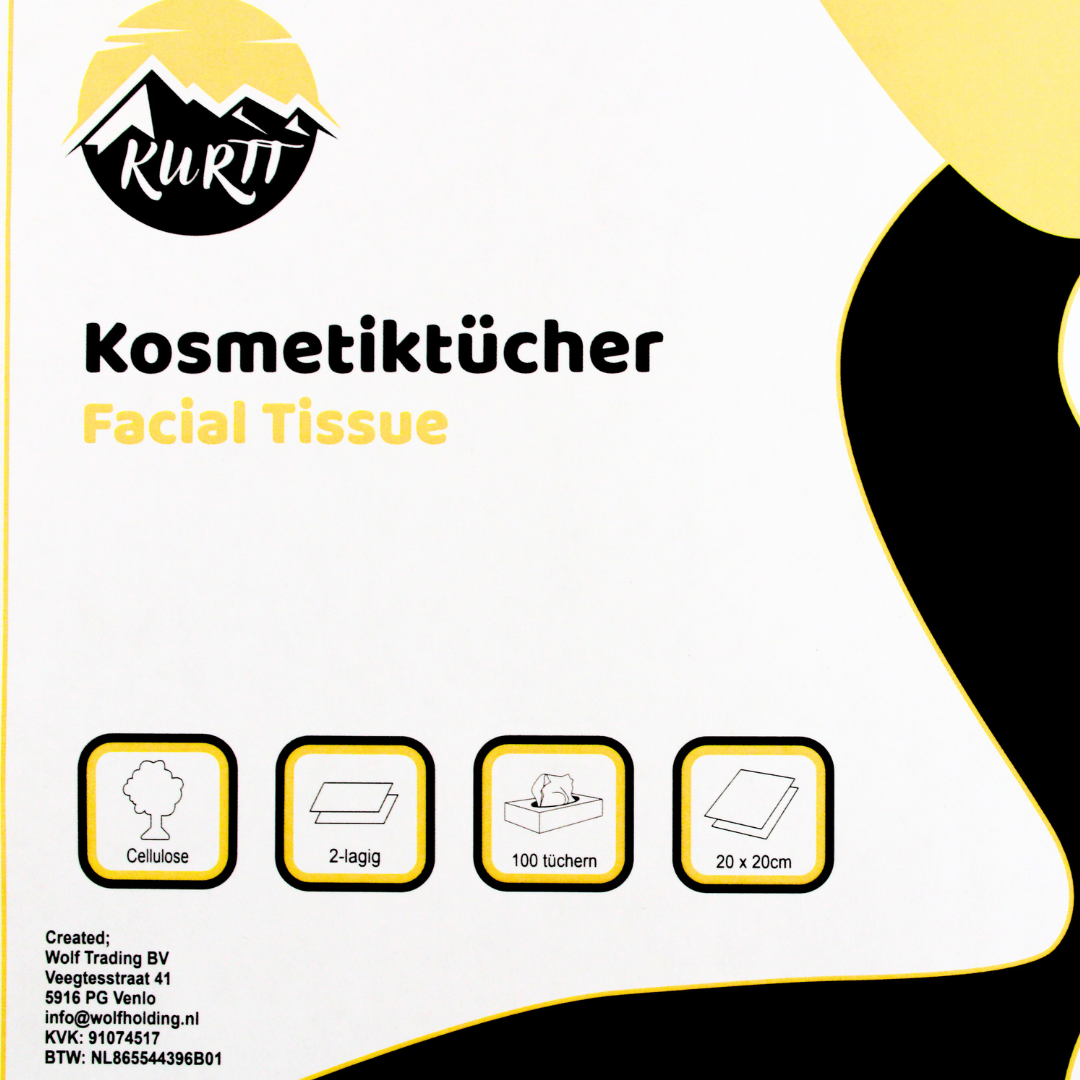 Kosmetiktücher 2-lagig Zellstoff Weiß FSC Spenderbox | 4000 Stück