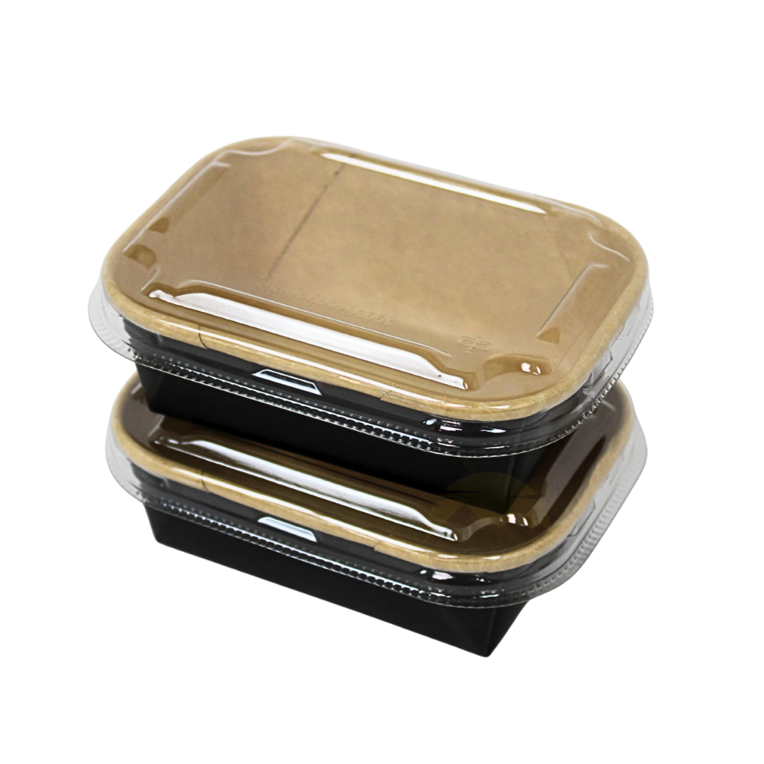 Kraft Saladebakjes – 500 Stuks met Deksel 125ml/250ml | Duurzame Salade Verpakking