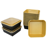 Kraft Saladebakje met deksels 1320ml - 50 stuks