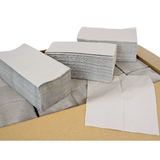 KURTT Papierhandtücher ZZ-Falz 1-lagig Recycling Grau – 10.000 Blatt | Falthandtücher Handtuchspender Gastronomie Schule