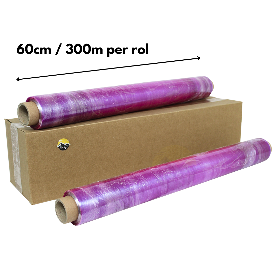 Frischhaltefolie PVC Lila 60cm XL – Catering Großküche | 4 Rollen x 300m