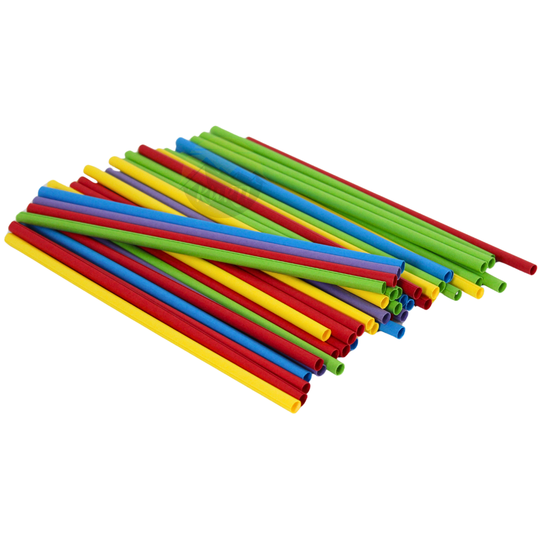  Papierstrohhalme Bunt 7x240mm Biologisch Abbaubar – 150 Stück | Feiern Cocktails Kinder Plastikfrei