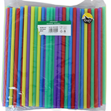  Trinkhalme Wiederverwendbar Gerade PP 8x240mm Bunt – 100 Stück | BPA-frei Spülmaschinenfest EN12875-1