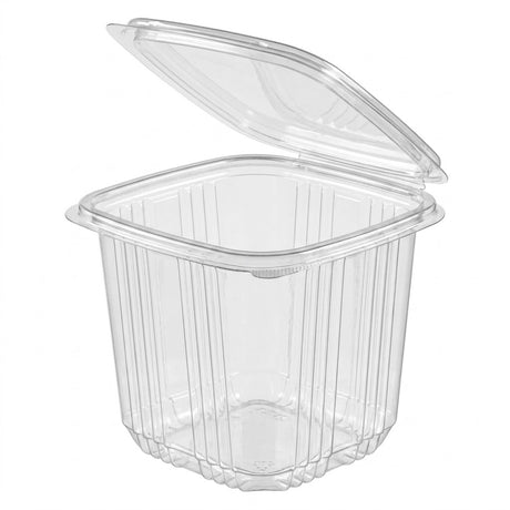 Transparante saladebox van 500 ml met deksel