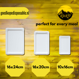 Pappteller/Schale 10x16cm weiß - 250 Stück