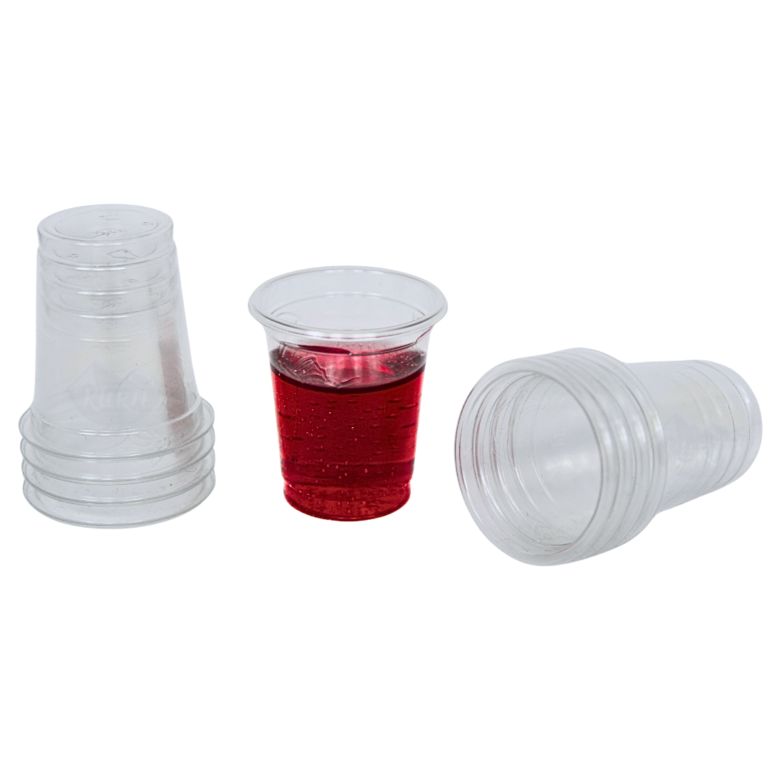 Schnapsgläser Plastik 2cl PET Transparent – 1200 Stück | Einweg Shotgläser Bruchsicher mit Füllstrich Festival Bar Veranstaltung