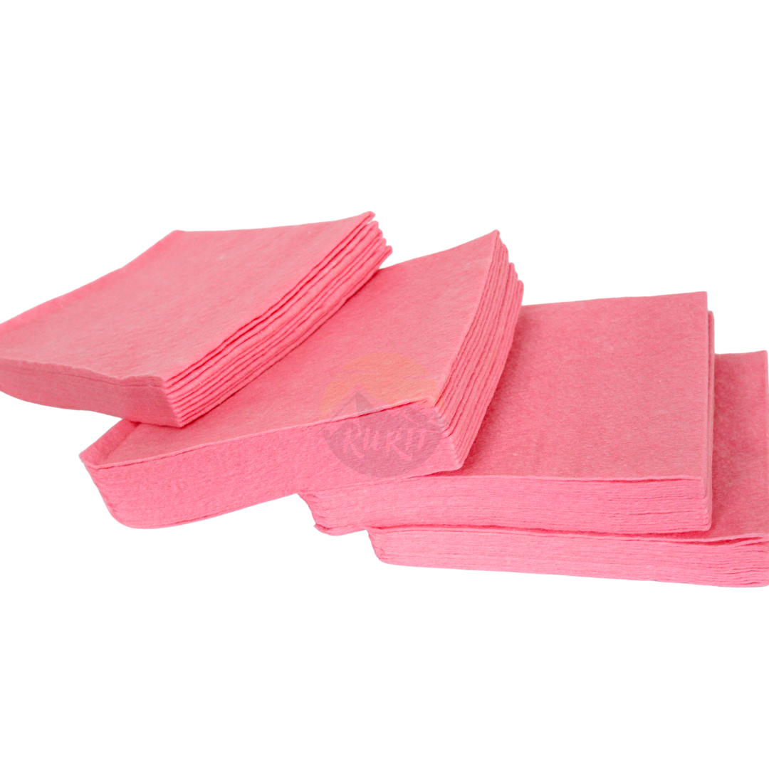 Wischtücher Vliestücher Rosa 38x40cm – Viskose HACCP Sanitär Toiletten | 200 Stück