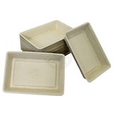 Bagasse Snackschalen Zuckerrohr PFAS-Frei – A5-A50 | 50/100/400 Stück