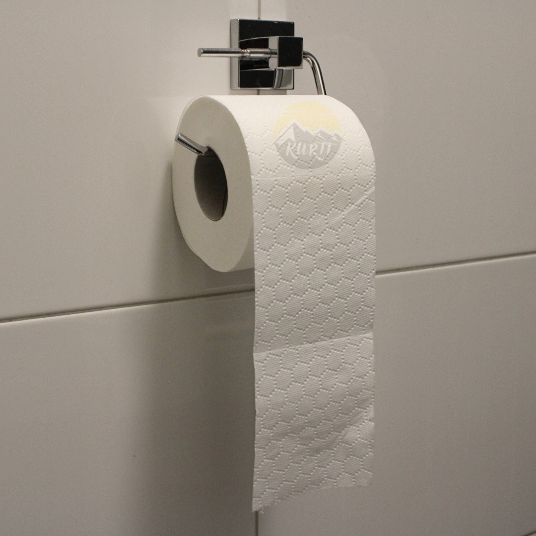 KURTT Toilettenpapier 4-lagig Zellstoff 150 Blatt ECO Geprägt – 8/32/72 Rollen | Luxus Hotel Restaurant Büro