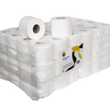 KURTT Toilettenpapier 4-lagig Zellstoff 150 Blatt ECO Geprägt – 8/32/72 Rollen | Luxus Hotel Restaurant Büro