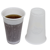 Plastik Trinkbecher Weiß 0,2L PE – 3000 Stück | Einwegbecher Kantine Wasserspender Professionell | Umweltabgabe Inbegriffen