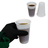 Plastik Trinkbecher Weiß 0,2L PE – 3000 Stück | Einwegbecher Kantine Wasserspender Professionell | Umweltabgabe Inbegriffen