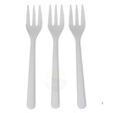 Snack-/Pommes-Gabel weiß 130 mm (extra stark)