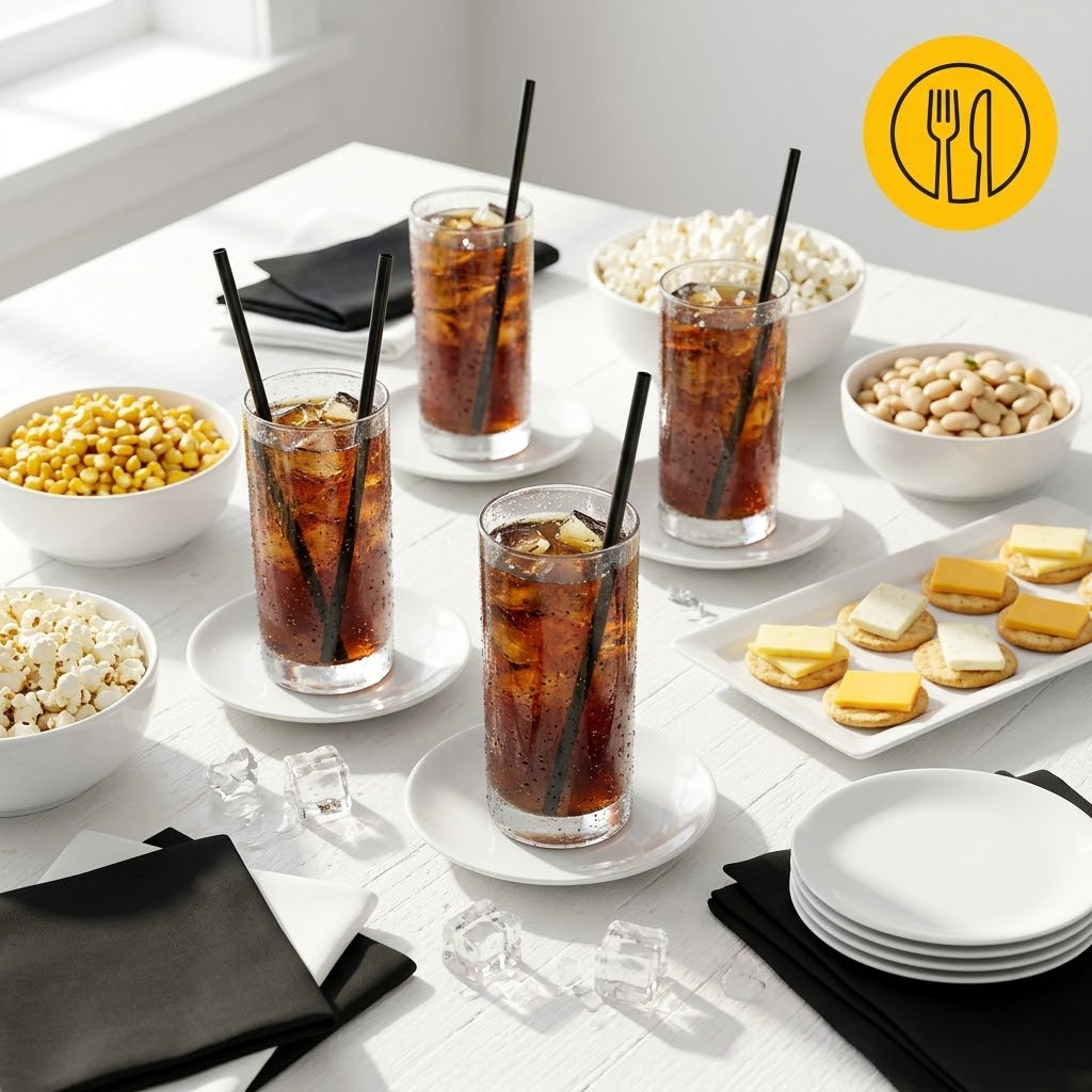  Trinkhalme Gerade Schwarz Wiederverwendbar PP 8x240mm – 250 Stück | Gastronomie Cocktail Professionell