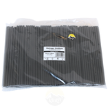  Trinkhalme Gerade Schwarz Wiederverwendbar PP 8x240mm – 250 Stück | Gastronomie Cocktail Professionell