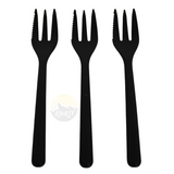 Snack-/Pommesgabel schwarz 130 mm 