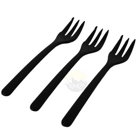 Snack-/Pommesgabel schwarz 130 mm 